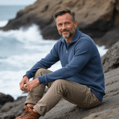 Finn | Maglione elegante con collo a zip