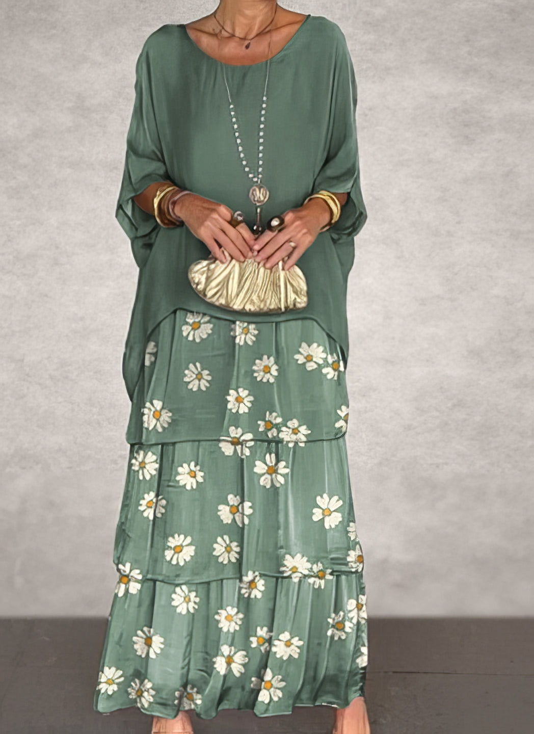 Caroline | Elegante Abito Maxi Confortevole per Tutte le Occasioni